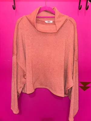Colette Cutie Mauve Cowl Neck Top