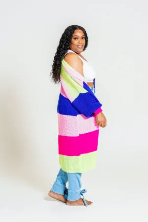Color Block Cardigan