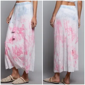 COTTON Candy Tie Dye Maxi Skirt