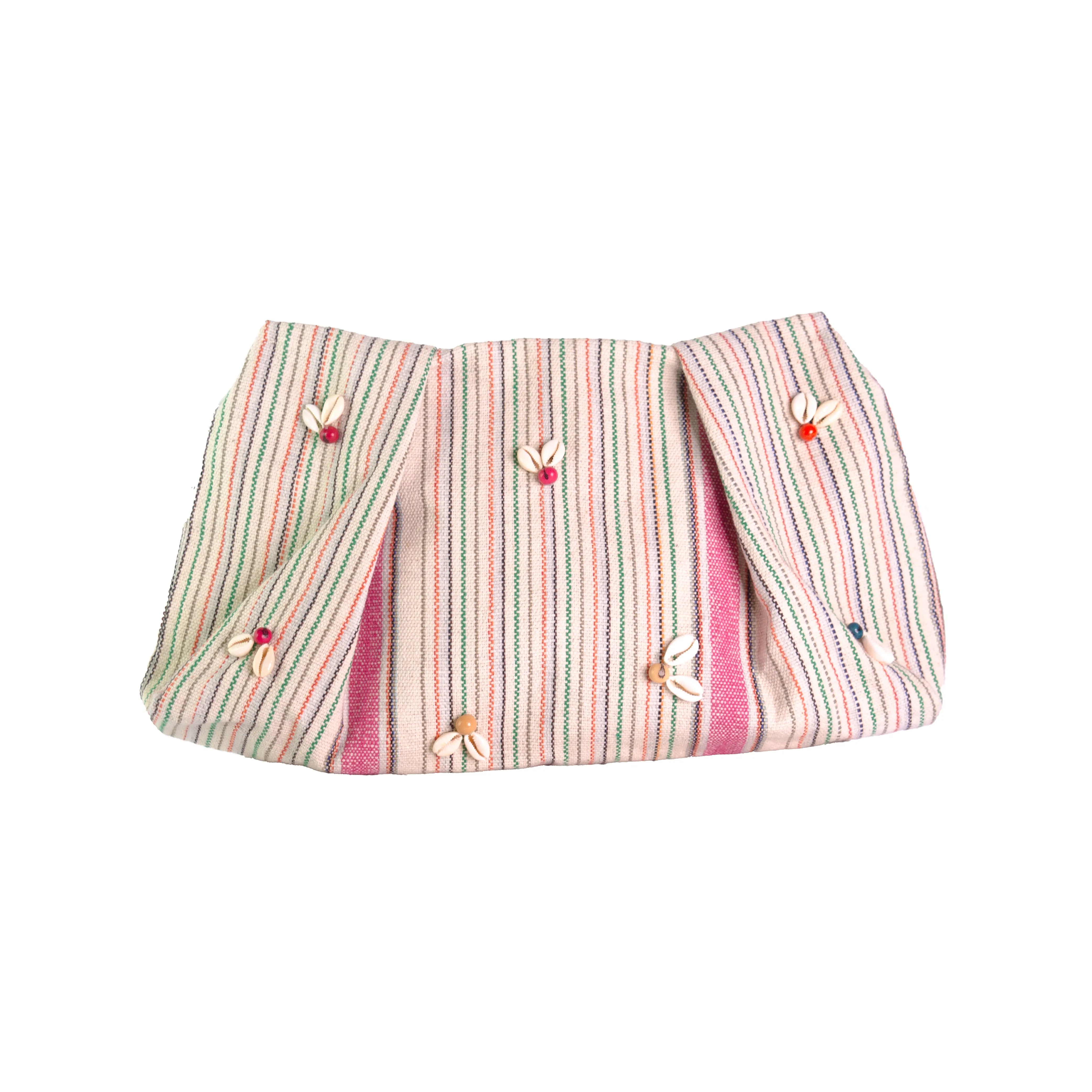 Cotton Embroidered Medium Pouch