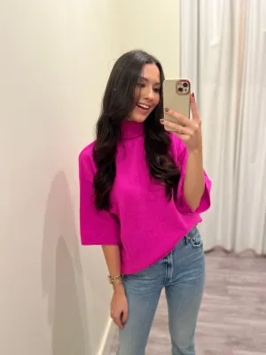 CR014 Short Sleeve Boxy Turtleneck