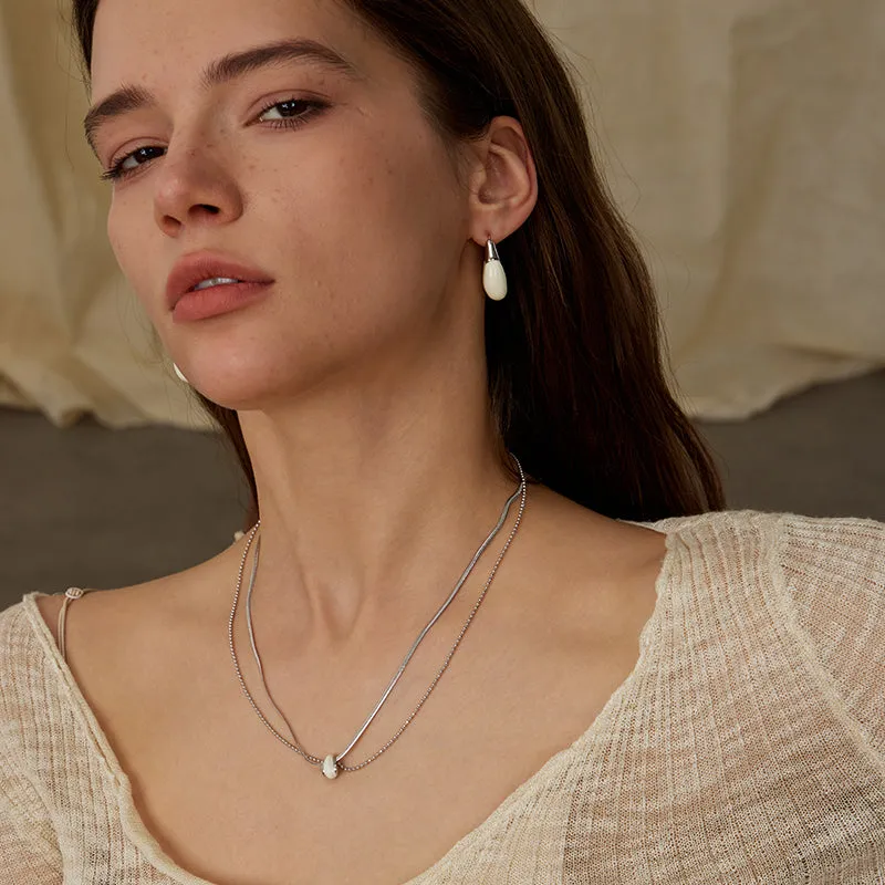 Crafted Cloud Double Chian Necklace