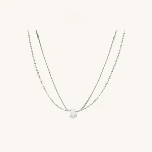Crafted Cloud Double Chian Necklace