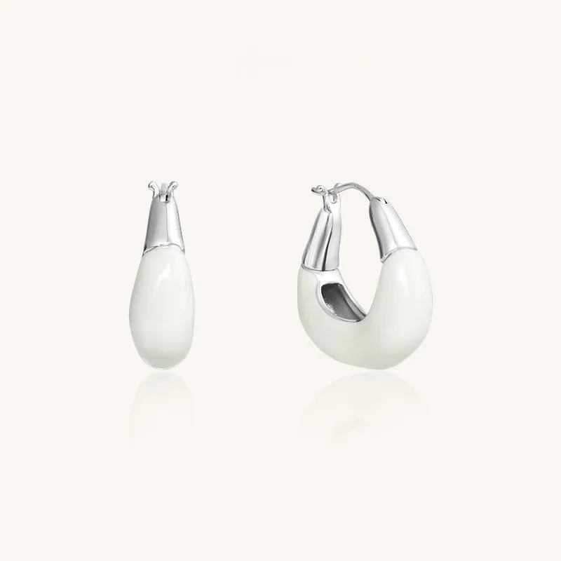Crafted Cloud Huggie Earrings