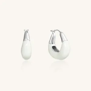Crafted Cloud Huggie Earrings