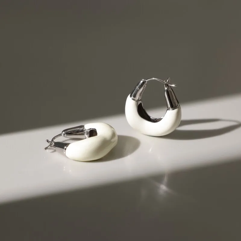 Crafted Cloud Huggie Earrings
