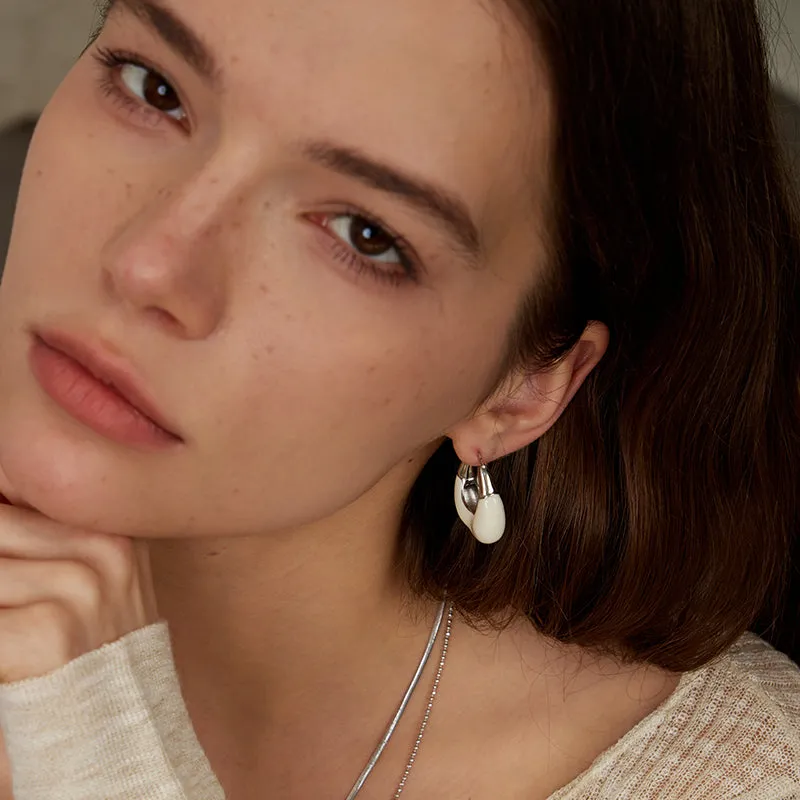 Crafted Cloud Huggie Earrings