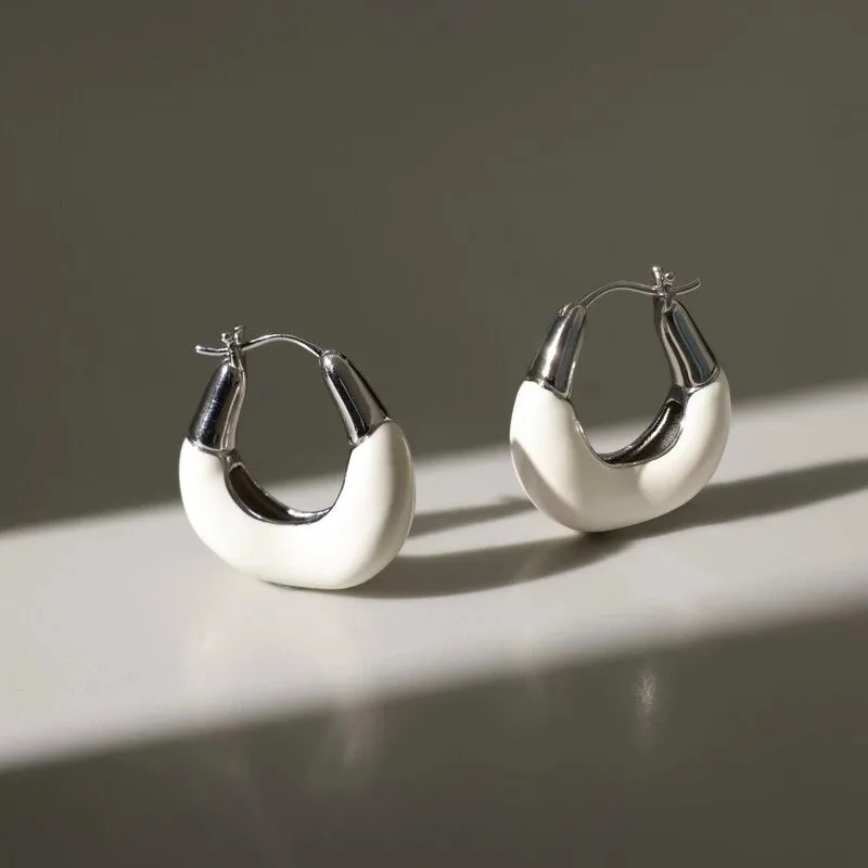 Crafted Cloud Huggie Earrings