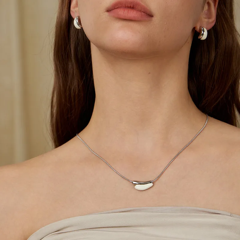 Crafted Cloud Thin Chain Necklace