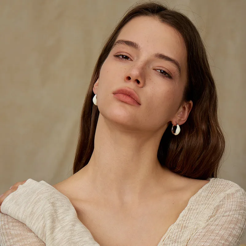 Crafted Cloud Two-ways Huggie Earring