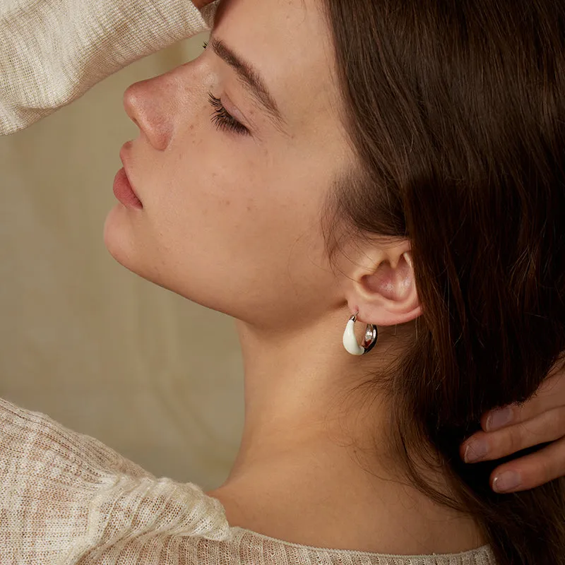Crafted Cloud Two-ways Huggie Earring