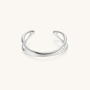 Crafted Double-Layer Cuff Bracelet