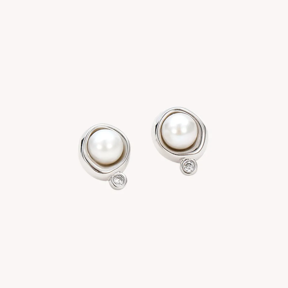 Crafted Pearl Studs