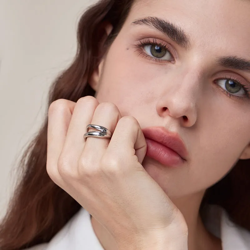 Crafted Spiral Open Ring