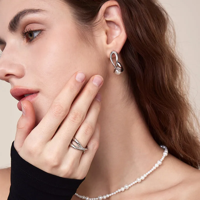 Crafted Spiral Open Ring