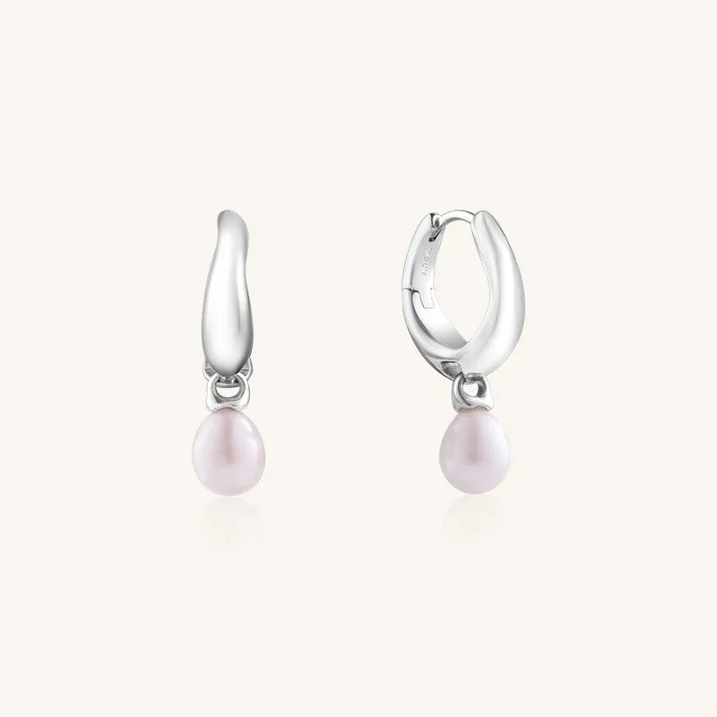 Crated Pearl Drop Earrings