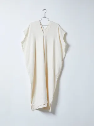Crescent Dress Long in Crinkled Cotton, Core Colors