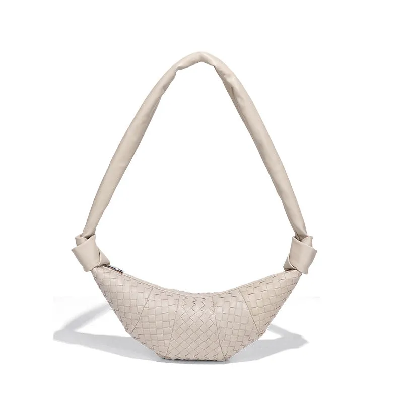Croissant Woven Underarm Bag