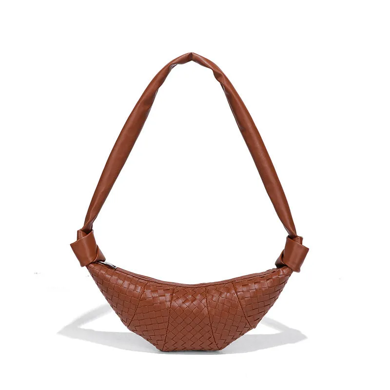 Croissant Woven Underarm Bag