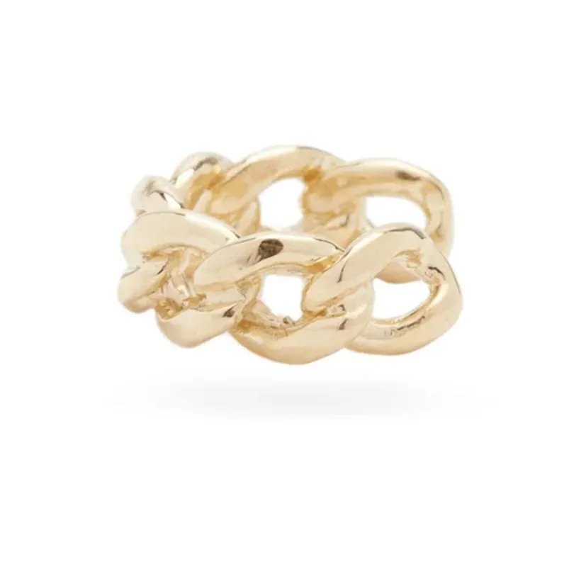 Cuban link ear cuff