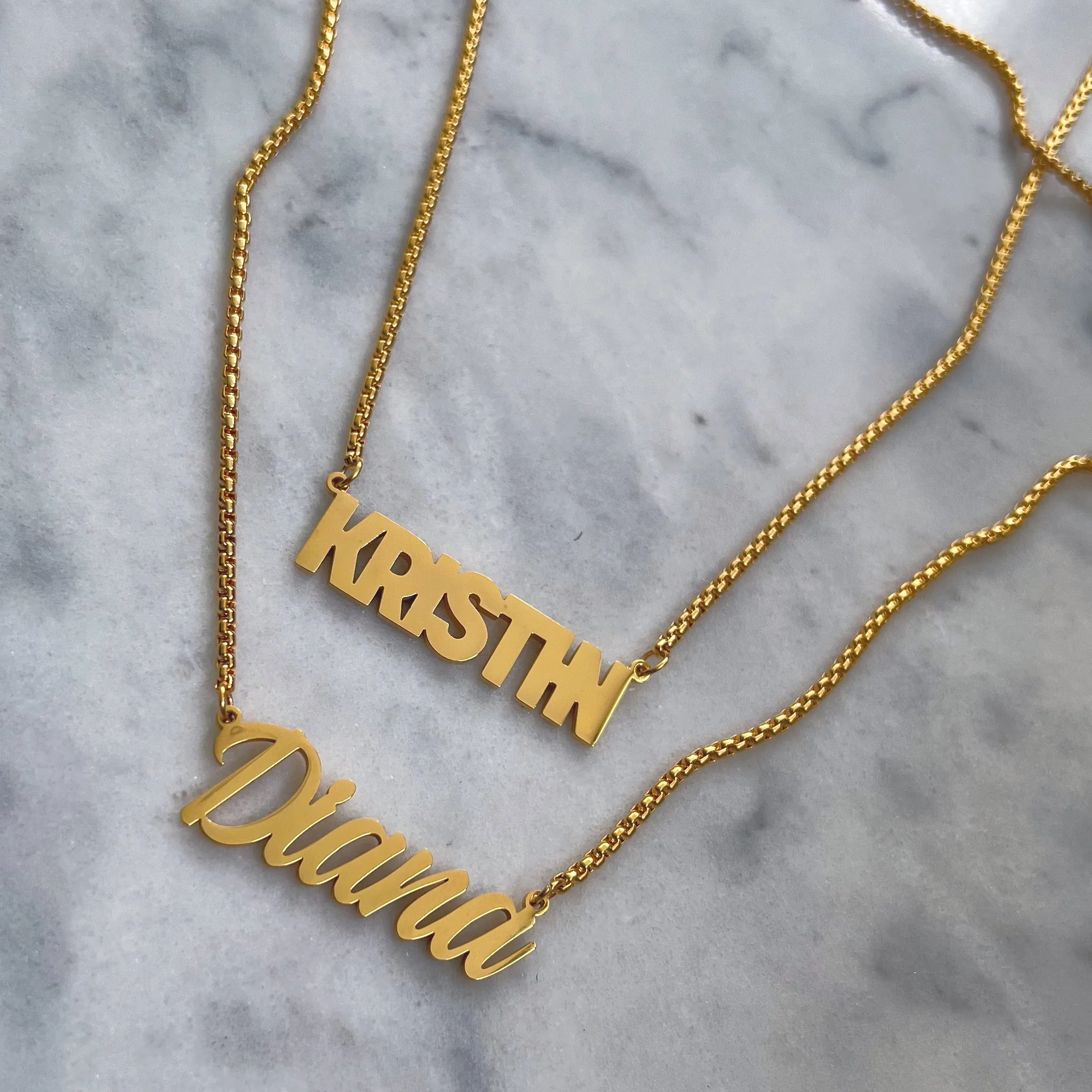 CUSTOM BOLD NAMEPLATE necklace
