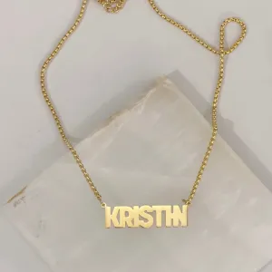 CUSTOM BOLD NAMEPLATE necklace