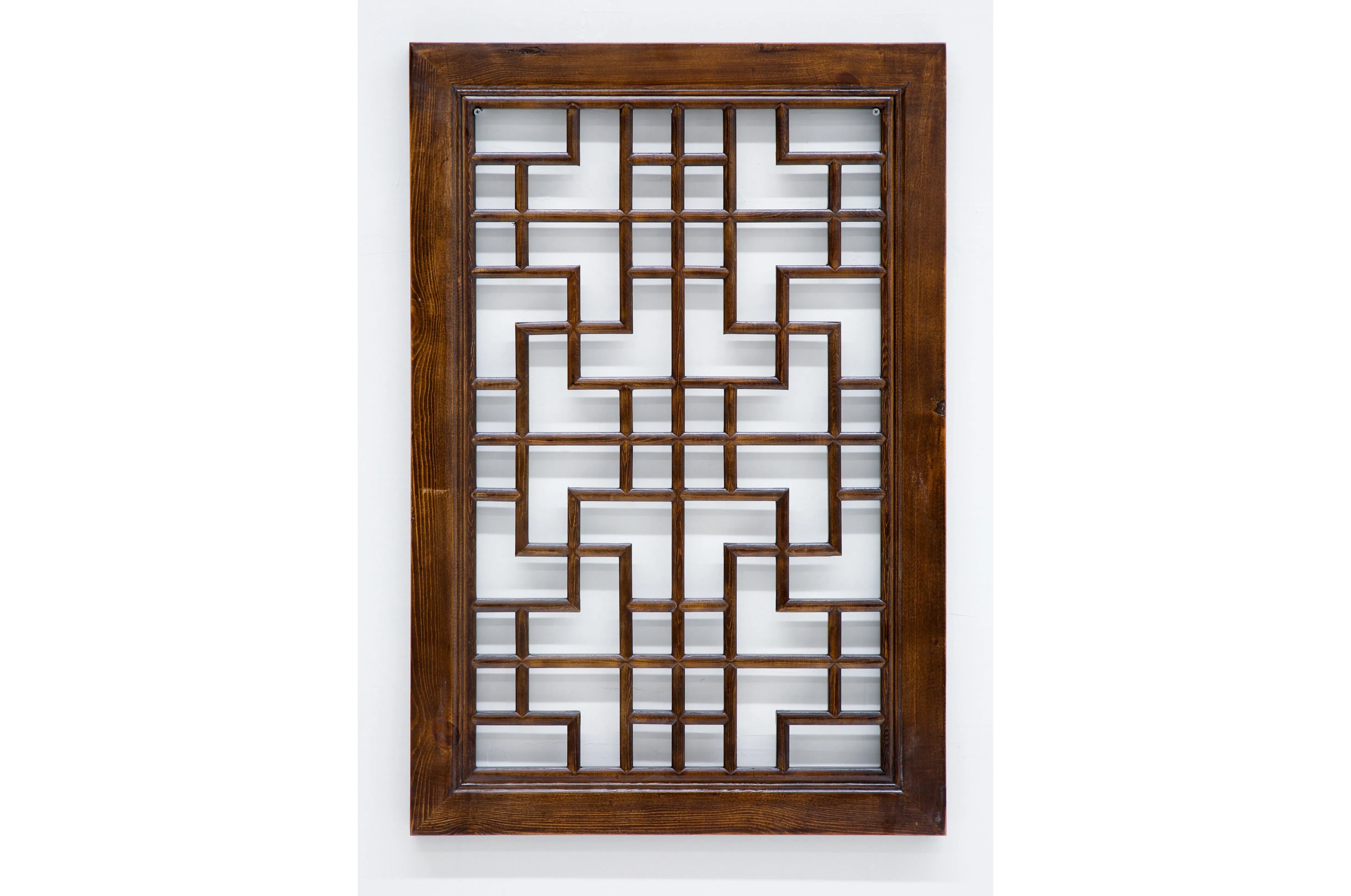Custom Handcrafted Wood Panel /Wood Wall Hanging Brown - Threshold