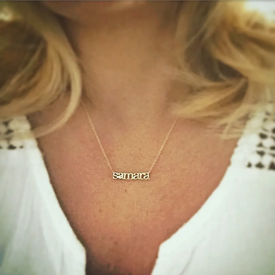 Custom Tiny Name Necklace