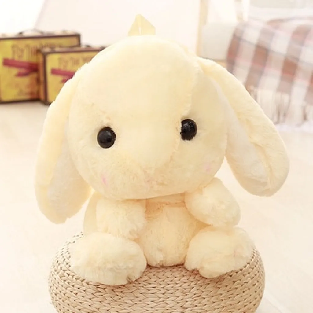 Cute Cartoon Rabbit Shoulder Bag Furry Rabbit Cartoon Plush Bags Girls Birthday Gifts