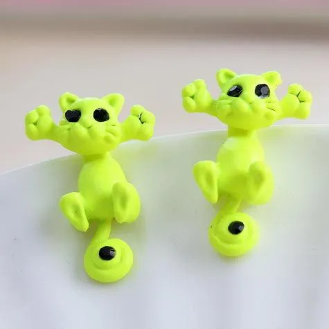 Cute Cat Stud Earrings