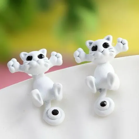 Cute Cat Stud Earrings