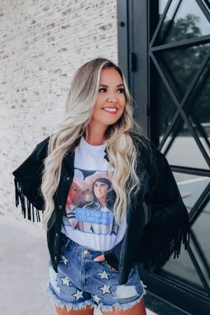 Dakota Suede Faux Leather Jacket