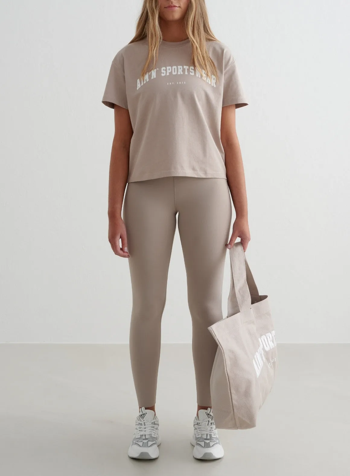 Dark Clay Varsity Boxy T-shirt
