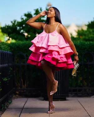 Day Dreams | Swing Dress | Pink Ombre