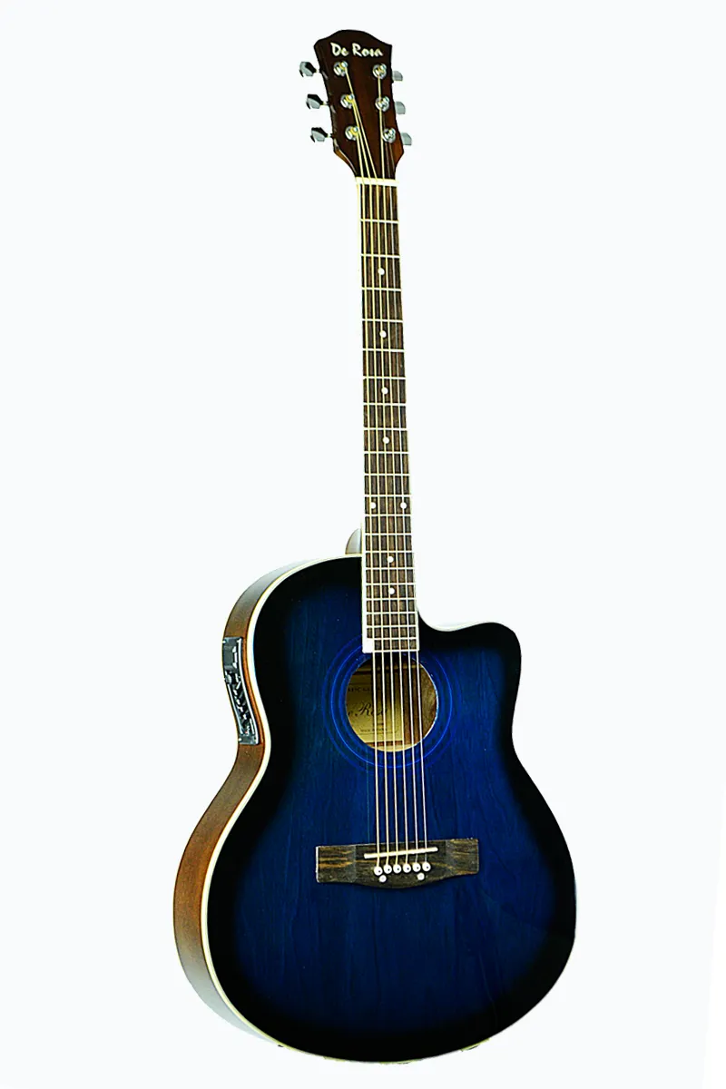 De Rosa USA Cutaway Acoustic-Electric Thin Body Guitar