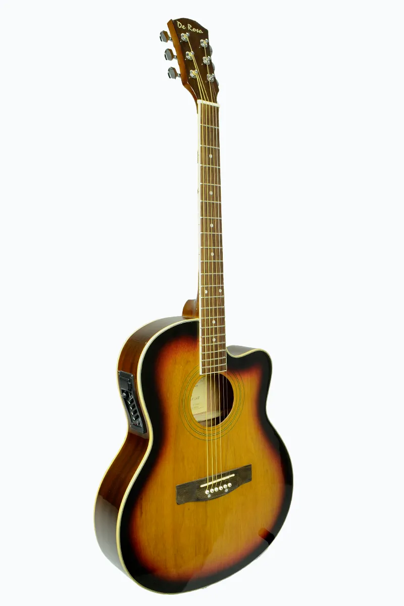 De Rosa USA Cutaway Acoustic-Electric Thin Body Guitar