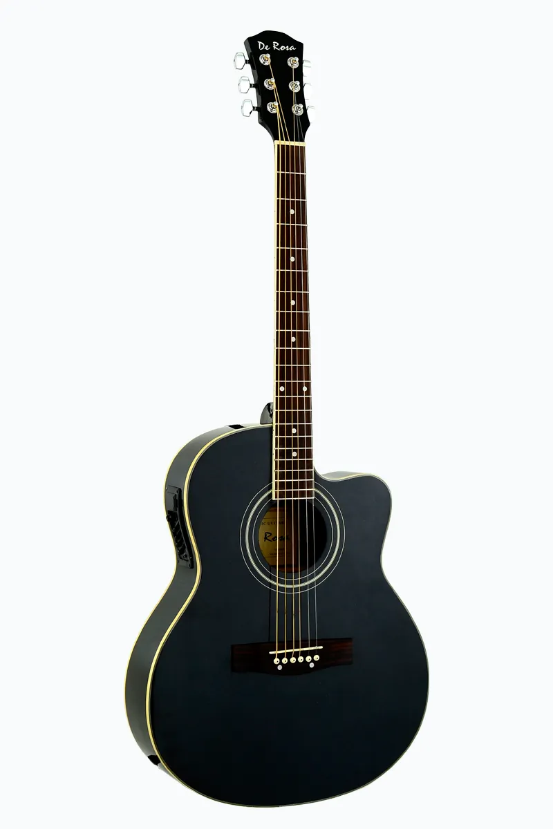 De Rosa USA Cutaway Acoustic-Electric Thin Body Guitar