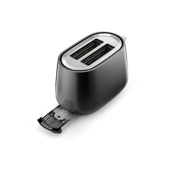 Delonghi Eclettica 2 Slice Toasters Bold Black CTY2103.BK