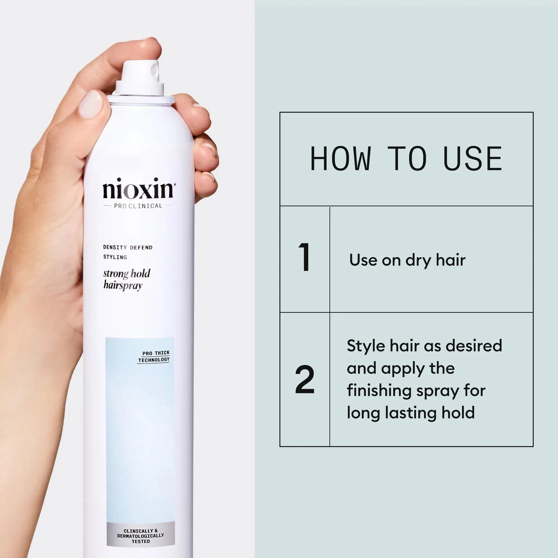 Density Defend Styling Strong Hold Hairspray - For Long-Lasting Hairstyles
