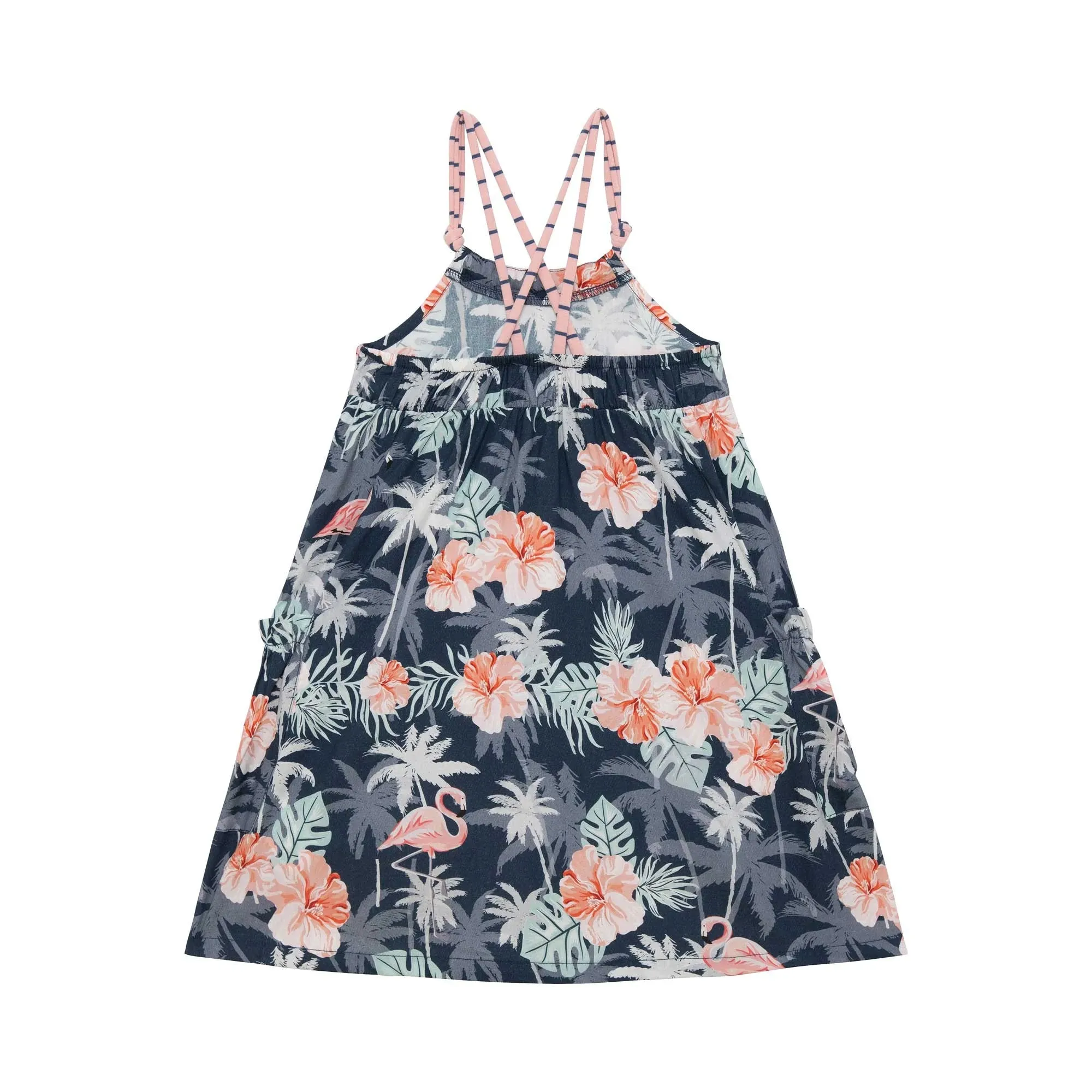 Deux par Deux Flamingo Printed Maxi Dress-Size 12