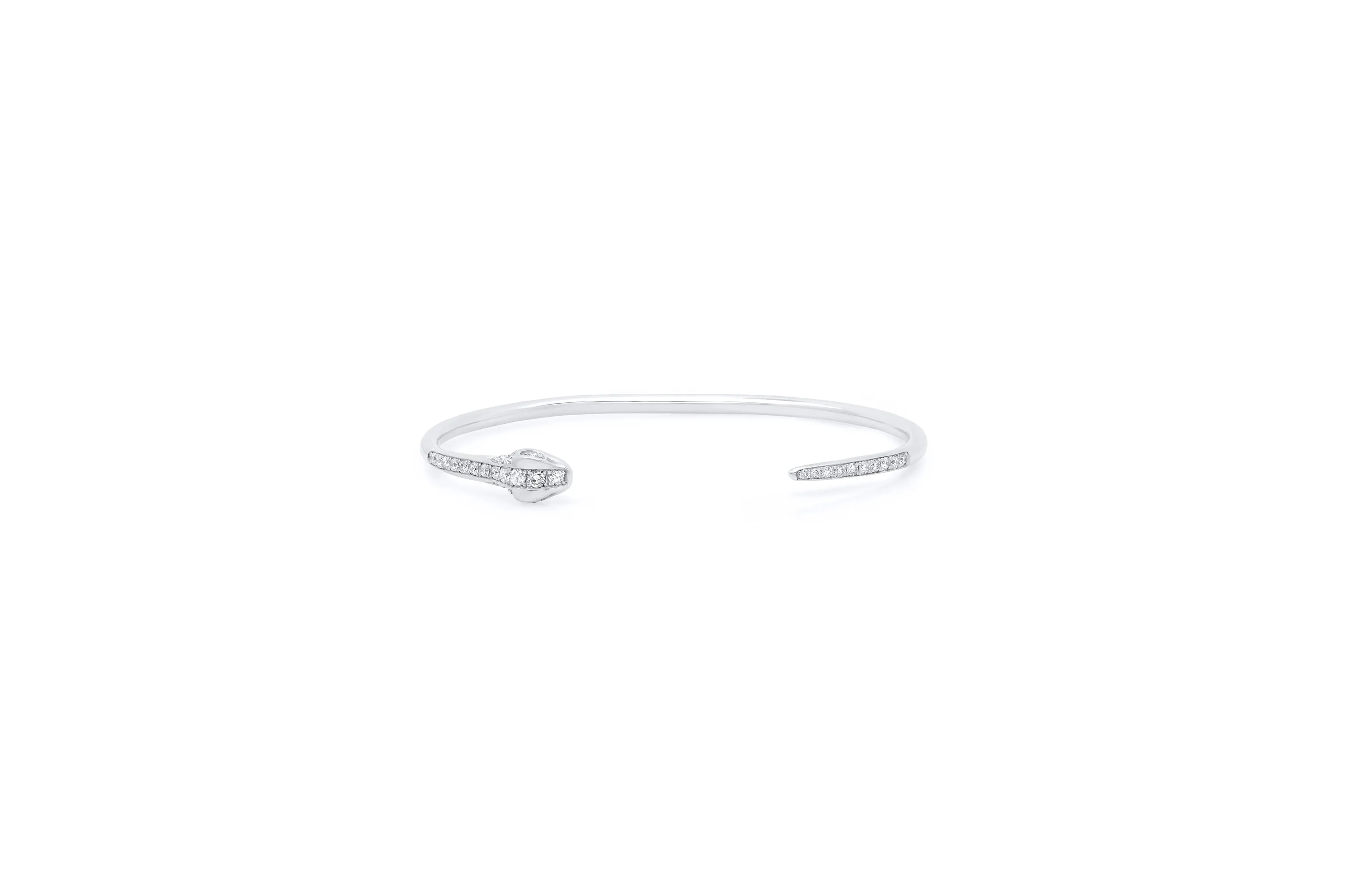 Diamond Snake Cuff Bracelet