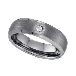 DIAMOND TUNGSTEN MENS BAND-S12.5