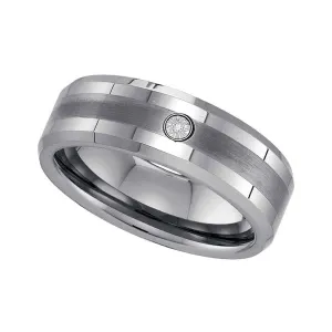 DIAMOND TUNGSTEN MENS BAND-S14