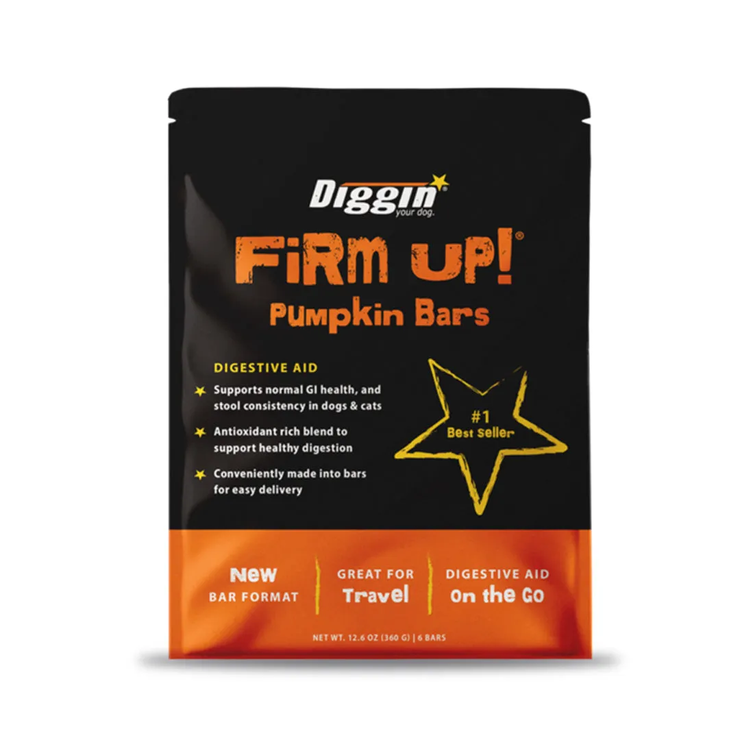 Diggin Your Dog - Firm Up Pumpkin - Bars - 24x 2.1oz [May Expiry]