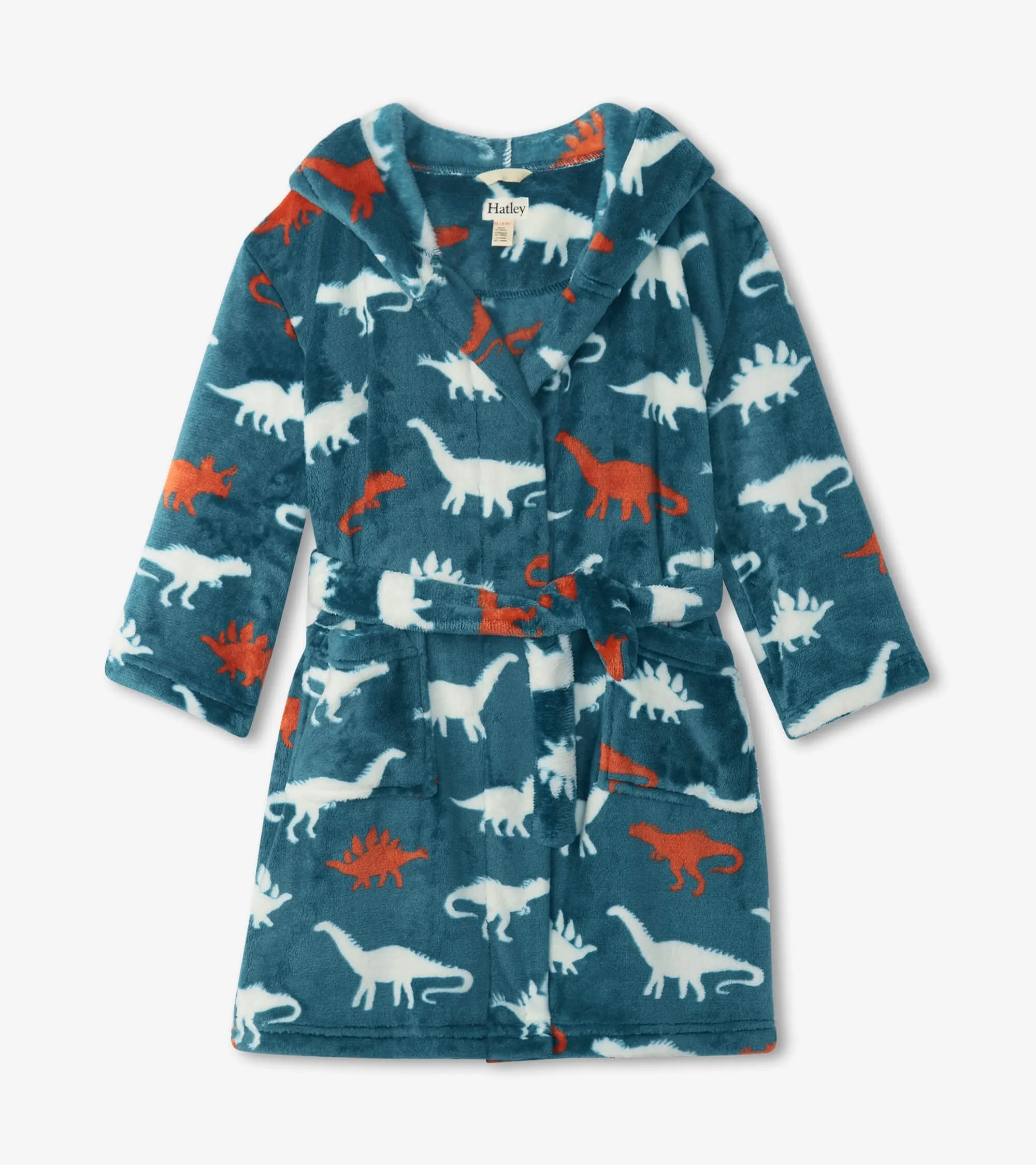 Dino Silhouette Fleece Robe