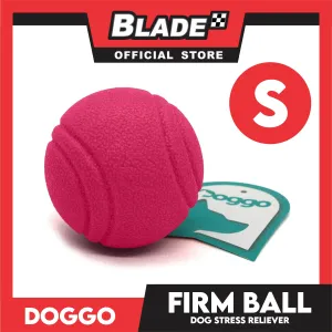 Doggo Bouncy Firm Ball Natural Rubber Small Size (Pink) Dog Toy