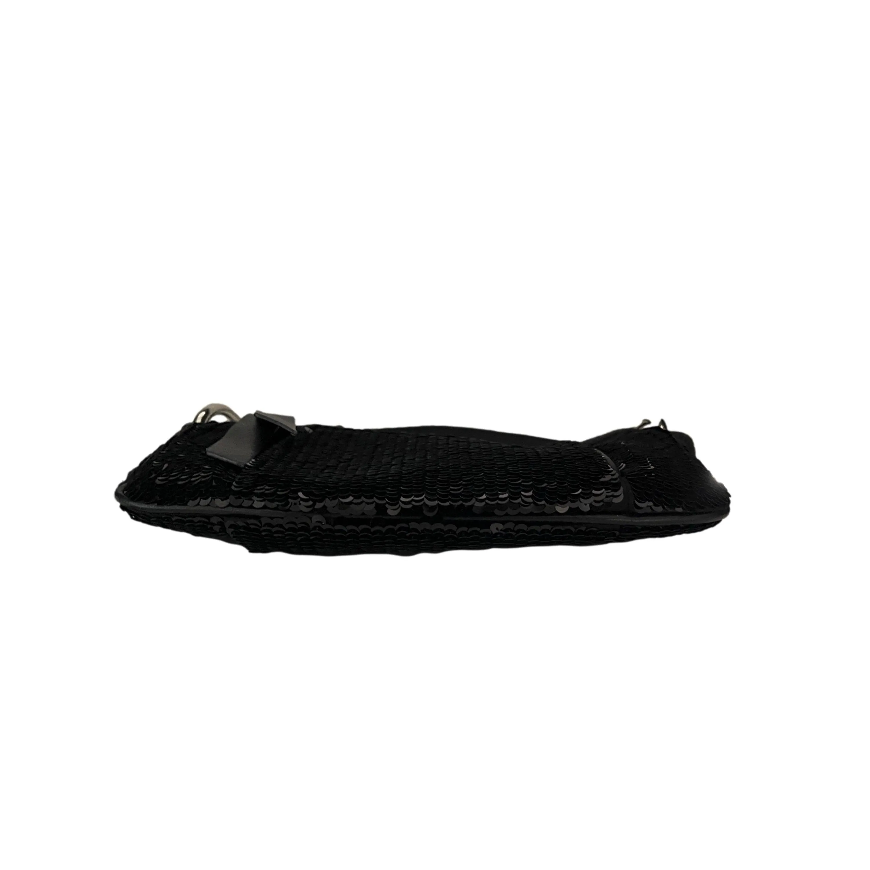 Dolce & Gabbana Black Sequin Mini Shoulder Bag