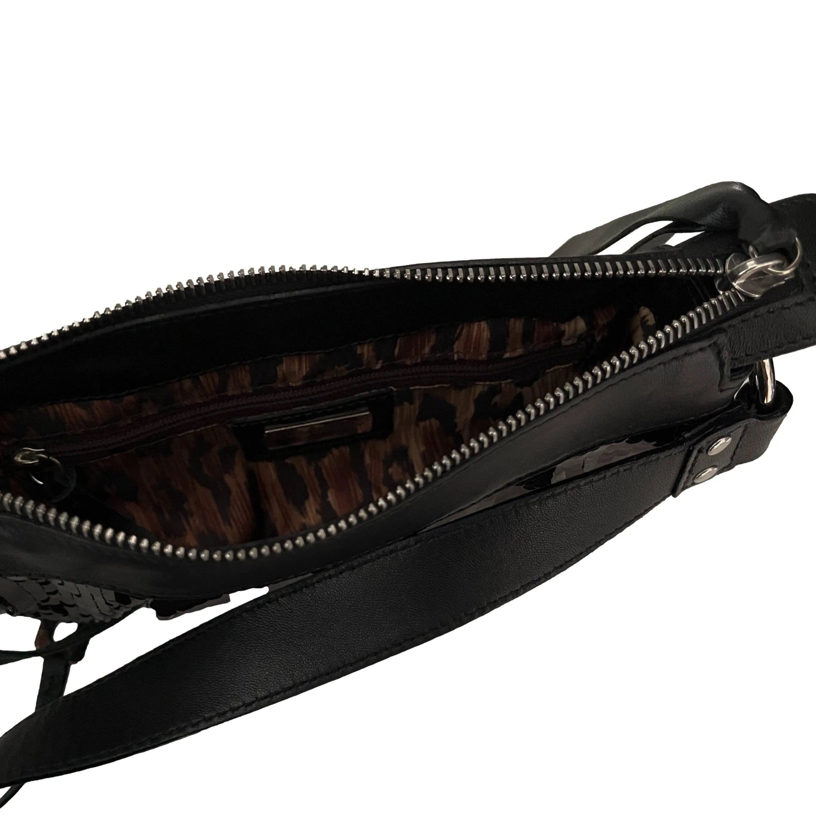Dolce & Gabbana Black Sequin Mini Shoulder Bag