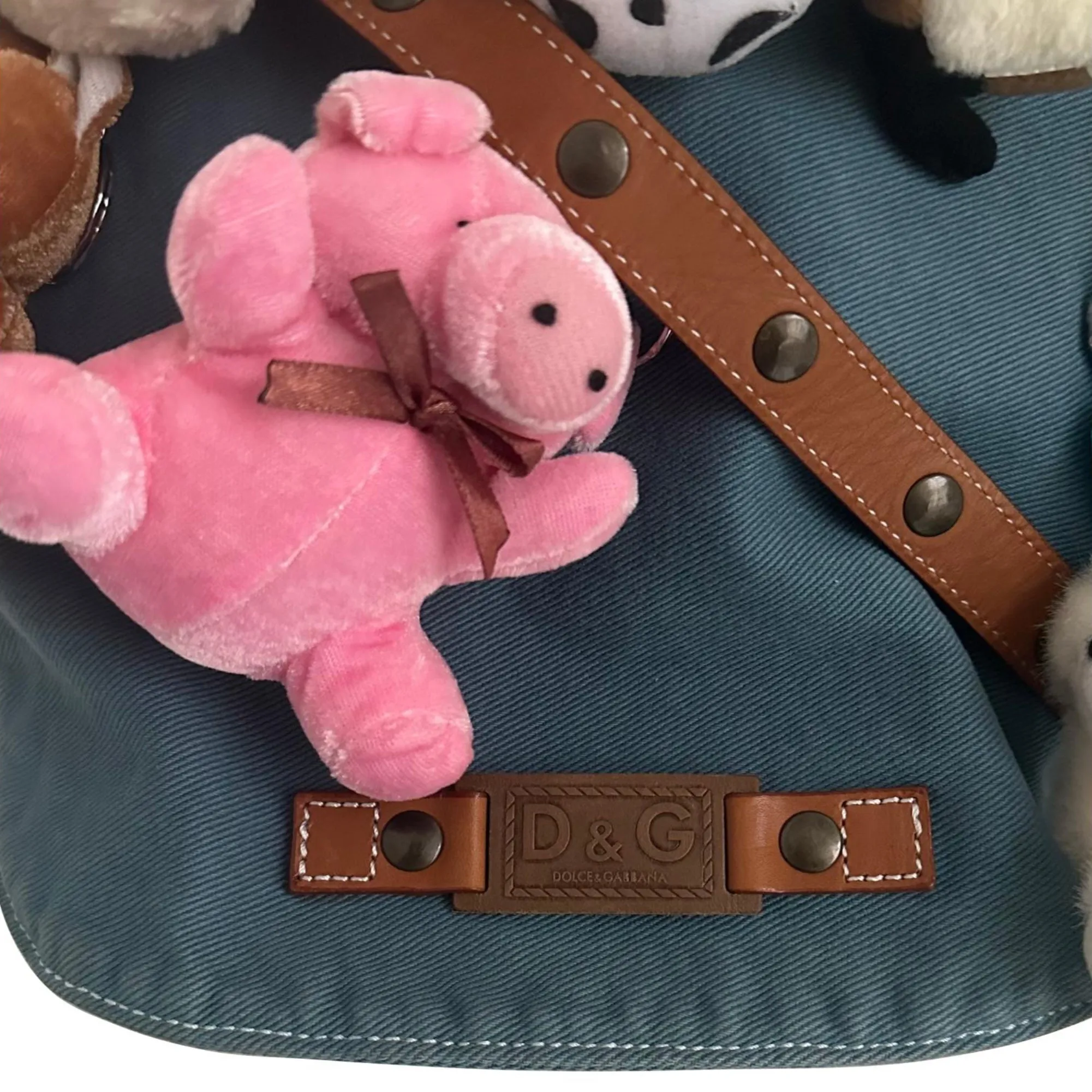 Dolce & Gabbana Denim Stuffed Animal Bag