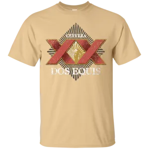 Dos Equis XX Lager Beer T-Shirt Custom Designed Worn Label Pattern